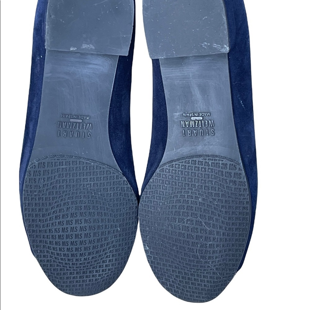 Stuart Weizmann Lingo Silver Stud Cap Slip On Loa… - image 6